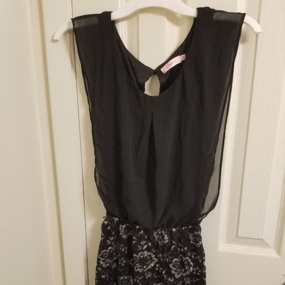 Black and silver dress